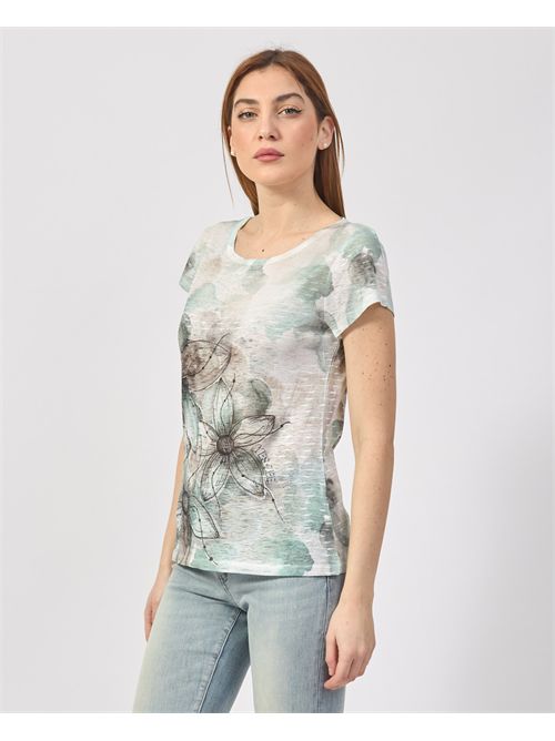 T-shirt girocollo Yes Zee con stampa sublimatica YES ZEE | T236-Y3022909